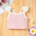 thumbnail image 5 of BONIXOOM Little Girls Outfits Clothes Toddler Kids Christmas Gifts Sleeveless Round Neckline Drawstring Christmas Set Pink 70, 5 of 9