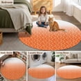 thumbnail image 5 of Modern Orange Round Area Rug 6Ft Washable Circle Rugs for Bathroom Office, Abstract Ombre Geometric Morocco Non-Slip Carpet Floor Mats Indoor Outdoor Carpet Runner Aesthetic Home Decor, 5 of 8