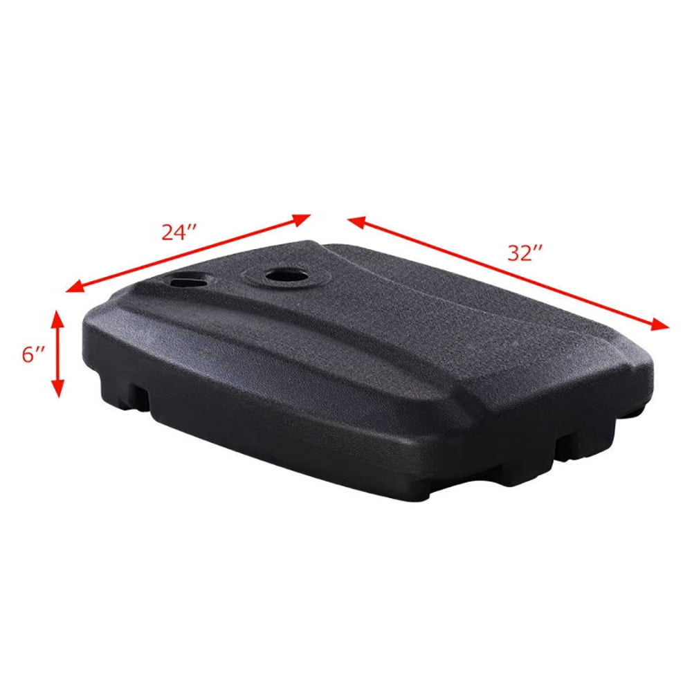 Spaco Umbrella Base, 60L Plastic Weighted Fill Water Sand Wheel Patio Umbrella Base for Outdoor Patio Market Table Umbrella