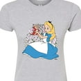 thumbnail image 3 of Disney - Alice In Wonderland - Alice And Dinah - Juniors Fitted Graphic T-Shirt, 3 of 5