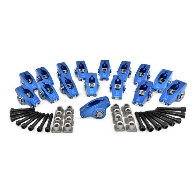 Proform Parts Rocker Arm 66879 Ford 302 H.O./351W; 5/16 Inch Stud Diameter; 1.6 Ratio; Non Self Aligning; Roller Rocker; Aluminum; Set of 16