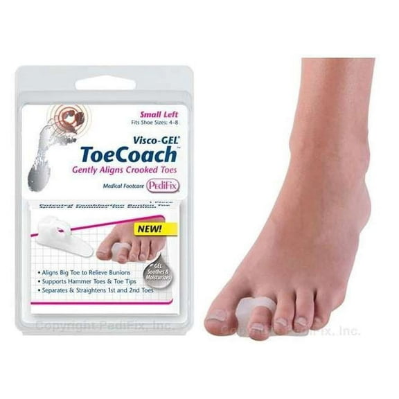 Pedifix Visco-GEL Crooked Toe Coach Spacer / Cushion LARGE RIGHT 1/PK