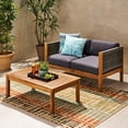 thumbnail image 3 of Exotic and Sturdy Outdoor Furniture - Create a Charming Outdoor Space with Acacia Wood and Rattan Set, 3 of 6