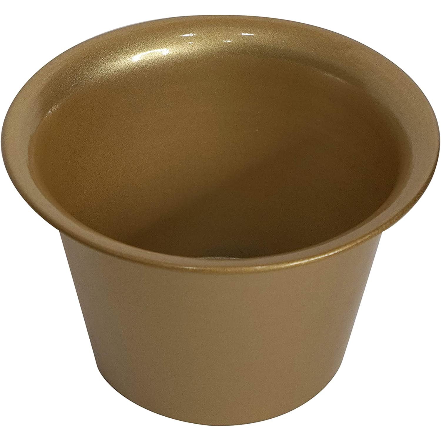 Metal Square 6" Home Garden Flower Plant Holder Removable Pot Stand, Gold 2 Pack