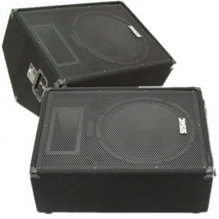 Seismic Audio Fault Line FL-15MP (Pair) 2-way Indoor Floor Standing Speaker, 400 W RMS, Black