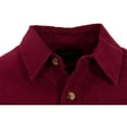 thumbnail image 4 of MidwayUSA Men's Chamois Long Sleeve Shirt Wine 2XL, 4 of 5