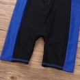 thumbnail image 6 of Eandarui Boys Girl's One Piece Short Sleeve Zippered Wetsuit Swimwear Swimsuit Sun Protection Rash Blue&Black 4, 6 of 7