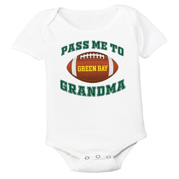 Future Tailgater Pass Me to GrandMa Baby Bodysuit for Green Bay Fans
