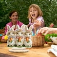 thumbnail image 4 of Easter Bunny and Egg Acrylic Desktop Decoration – Hollow Out Table Ornament for Home or Office, Holiday Bunny Figurine, Spring Shelf Decor Gift, 4 of 5