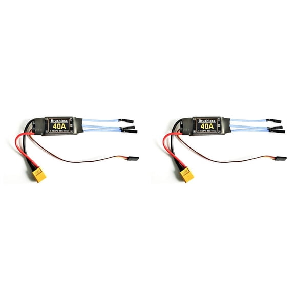 2X 40A Brushless ESC Plug RC Toys Components Accessories Speed Controller Motor FPV Quadcopter Helicopter