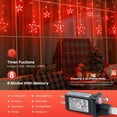 thumbnail image 4 of Luz de Estrella de Hielo Navideña MYGOTO Roja 126 LED 2.5m Interior/Exterior, 4 of 7