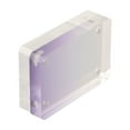 thumbnail image 4 of Acrylic Photo Frame 6x4 Inches Transparent, Desktop Display Holder with Magnetic Closure - Perfect for Photos, Idols, and Memorable Moments - Acrylic Frame for Home or Office Decoration, Purple, 4 of 11