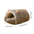 thumbnail image 3 of Cat Bed Dog Bed Under 5 ! Yrmaups Plush Pet Villa, Removable Washable Hooded Bed for Calming, Winter Warm Pet Nest Mat with Semi-Enclosed Design for Small Dogs Cats and Puppies, 3 of 6