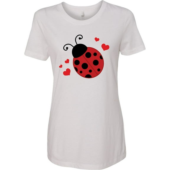 Inktastic Lady Bug and Hearts Women's T-Shirt