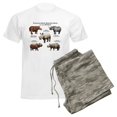 thumbnail image 6 of CafePress - Rhinos Of The World Men's Light Pajamas - Men's Light Loose Fit Cotton Pajama Set, 6 of 7