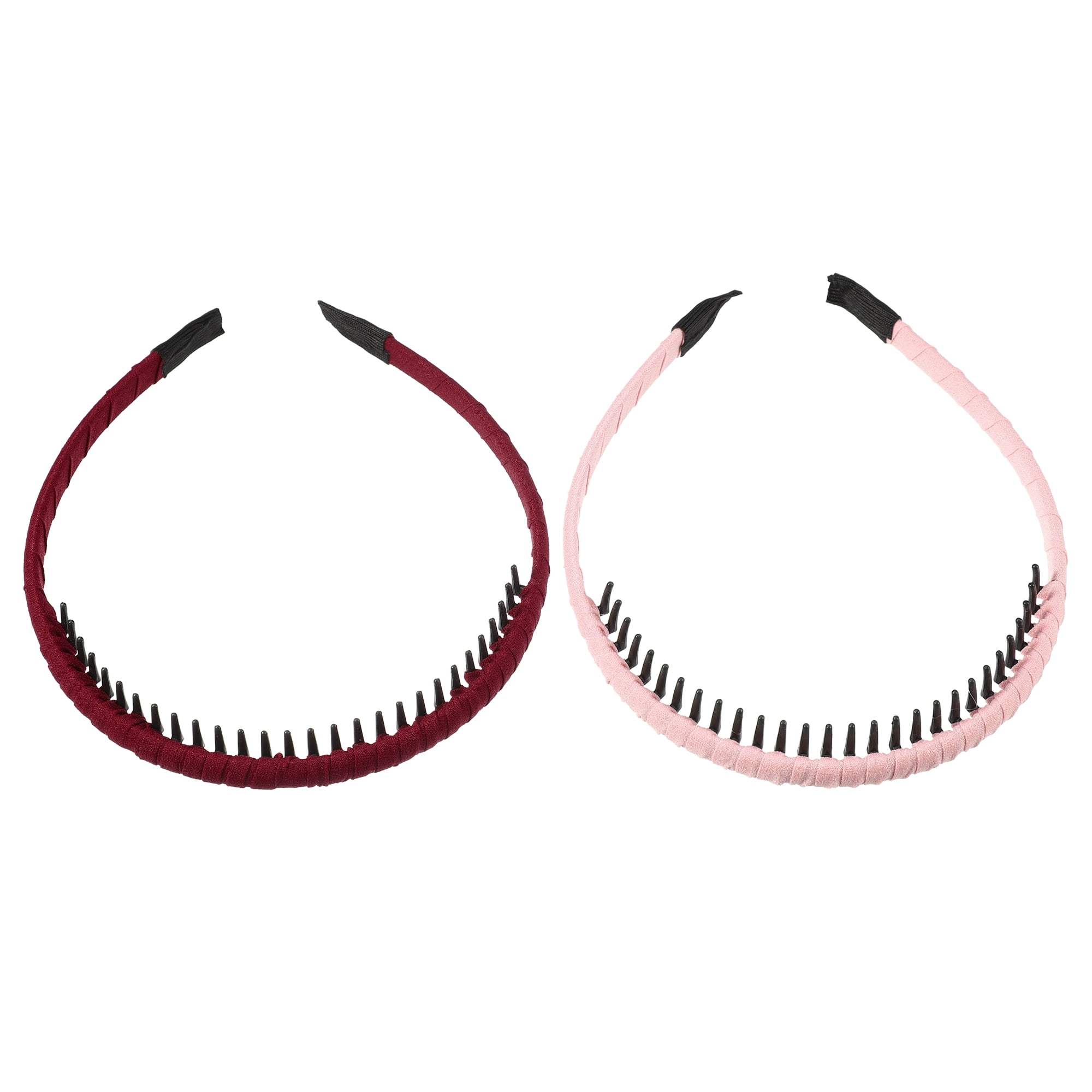 Unique Bargains 4Pcs Women Teeth Comb Headbands Non-Slip Hairbands