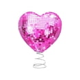 thumbnail image 4 of Mini decoración para la copa del árbol de San Valentín Mini decoración para la copa del árbol Decoración de San Valentín Sombrero para el árbol en forma de corazón brillante Decoración de San V..., 4 of 7