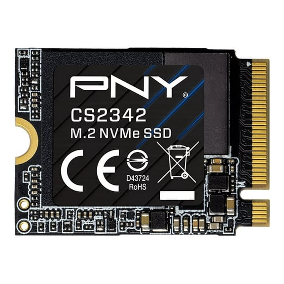 PNY CS2342 2TB Gen4 x4 PCIe NVMe M.2 2230 Internal SSD – Up to 7,300/6,000 MB/s – M230CS2342-1TB-TB