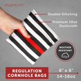 thumbnail image 2 of Play Platoon Premium Weather Resistant Duckcloth Cornhole Bags - Set of 8 Bean Bags for Corn Hole Game - Regulation Size & Weight - Thin Red Line - American, 2 of 7