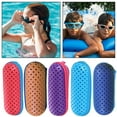 thumbnail image 2 of HomeLife Swimming Goggles Storage Box EVA Lightweight Hollow Breathable Hole Circular Hole Zipper Swimming Goggles Box, 2 of 12