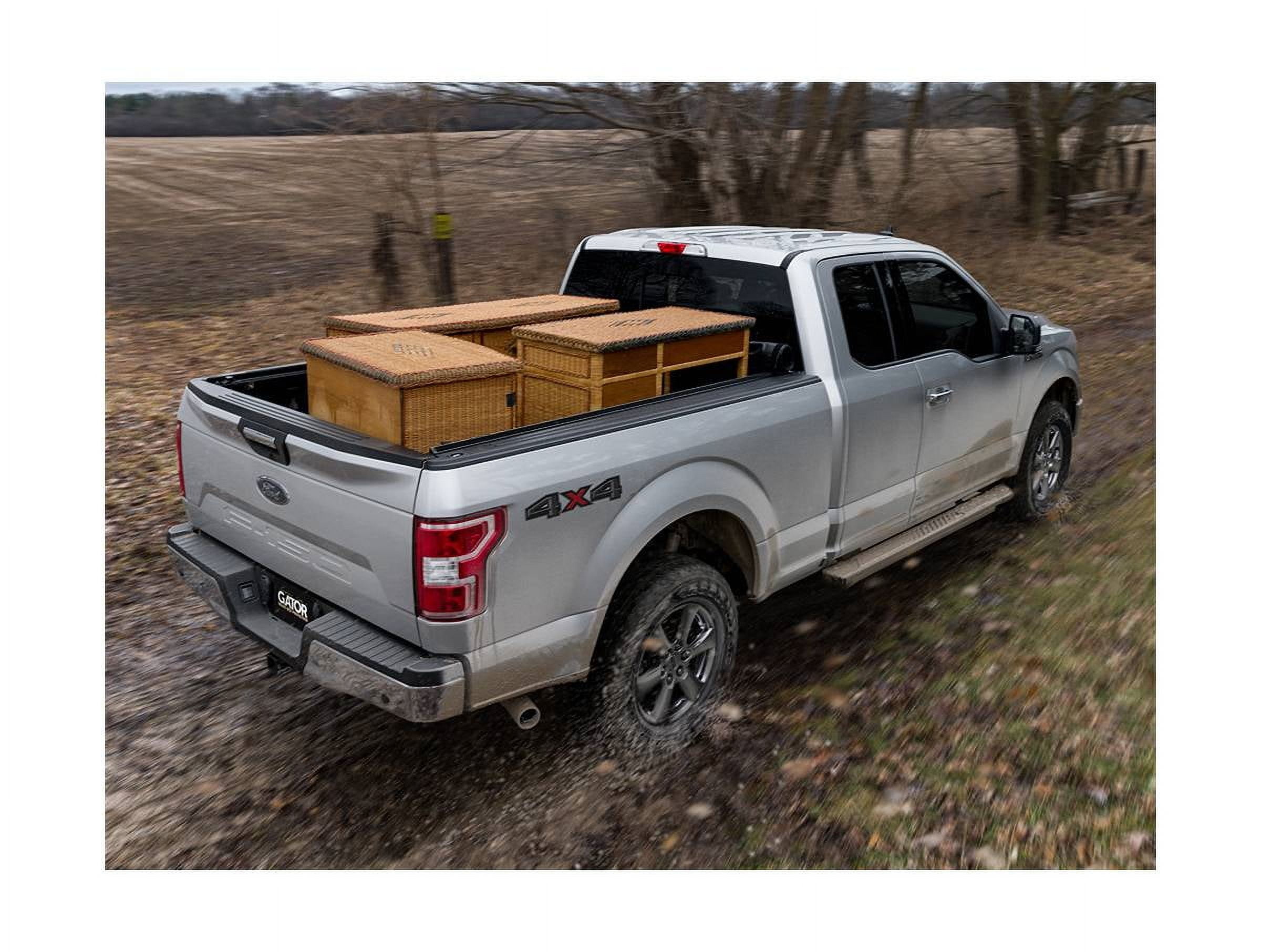 Gator 139773 SRX Soft Roll-up Tonneau Cover Fits 2015-2020 Ford F150, 2017-2020 F150 Raptor 5'7" Bed