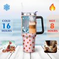 thumbnail image 4 of Strawberry 40 OZ Tumbler Cup with Lid and Straw Gifts for Mom Friend Sister Grandma, 4 of 7