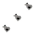 thumbnail image 2 of Langgg Keyring Keyholder DIY Small Decorative Purse Pendent Multipurpose Sweet Gift Workmanship Bag Decor Heart Keychain Black/White 3Set, 2 of 6