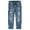 Blue-2478, variant on KIDSCOOL SPACE Little Girls Jeans,Elastic Band Inside Ripped Holes Denim Pants,4-5 Years