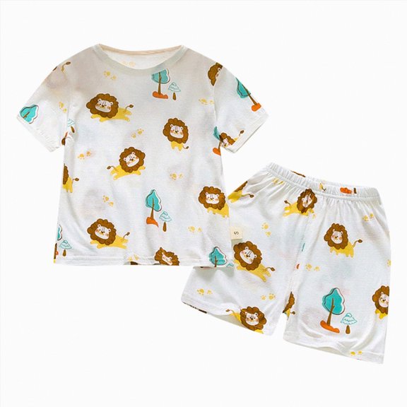 HCNTES Toddler Boy Easter Outfits Carrot Print Short Sleeve Tee and Shorts 2-Piece Set Perfect for Casual Playdates and Outdoor Activities