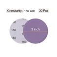 thumbnail image 2 of Unique Bargains 30 Pack 3-Inch Purple Sanding Discs 150 Grits Hook & Loop Professional Aluminum Oxide Sandpaper, 2 of 5