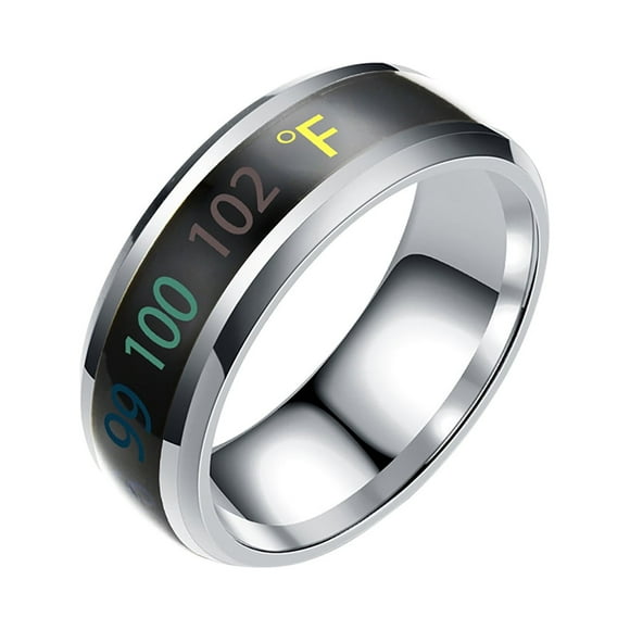 Mood Rings Mood Ring Fashion New Physical Intelligent Temperature Couple Ring Mood Display Ring Magic