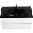 thumbnail image 5 of Blossom Assisi 36" Bathroom Vanity w/ Ceramic Sink | Glossy White| Basin| Wall-Mount Vanity Storage, 5 of 7