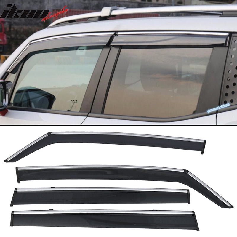 Compatible with 1517 Jeep Renegade Polycarbonate Window Vent Visor