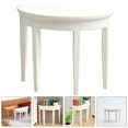 thumbnail image 4 of Miniature Furniture Mini House Half Round Table Craft Furniture for Kids, 4 of 9