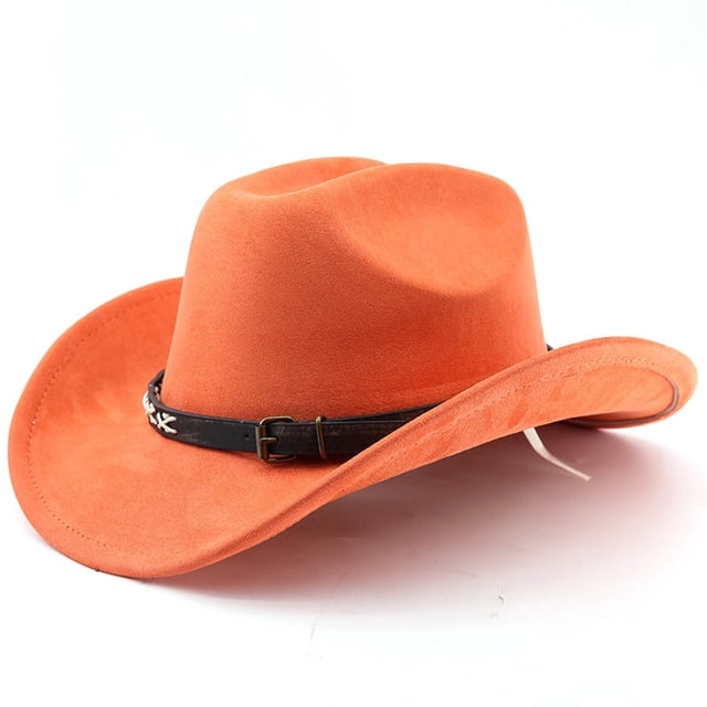 Western Frontier Cowboy Hat Curved Brim for Outdoor Adventure Travel Riding and Country Style Craftsmanship