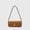 Brown, variant on Elegant Suede Red Baguette Shoulder Bag, Gold Metal Clasp Party Dating Underarm Daily Purse for Women
