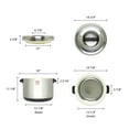 thumbnail image 2 of Excellante Insulated sushi pot - stainless steel - 60cups, comes in each, 2 of 3