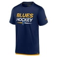 thumbnail image 2 of Men's Fanatics  Navy St. Louis Blues Authentic Pro Tech T-Shirt, 2 of 3