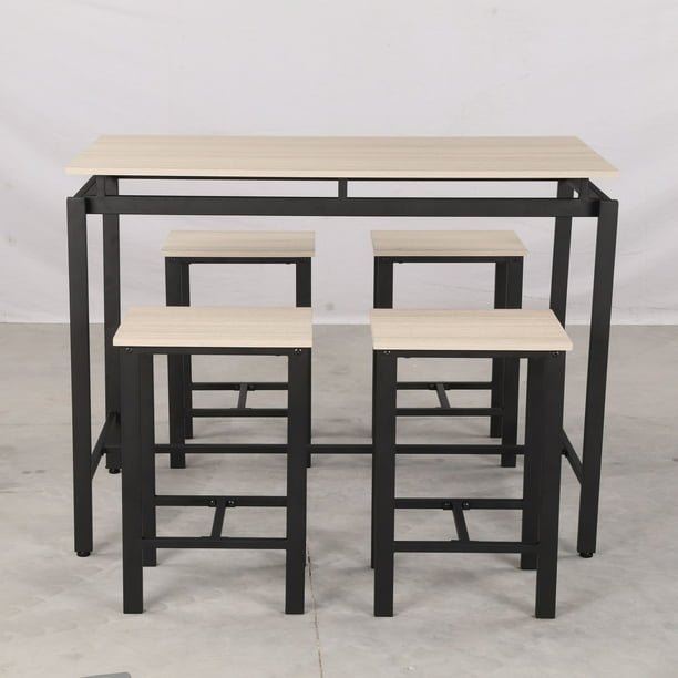 5 Piece Pub Table Set Heavy Duty Dining Modern Style Wooden Kitchen And - Modern Pub Style Dining Sets 5 Piece Pub Table Set Heavy Duty Dining Modern Style Wooden Kitchen And - Modern Pub Style Dining Sets