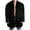 Black, variant on xiaxaixu Men’s Winter Coat, Long Sleeve Lapel Collar Open Front Furry Faux Fur Long Coat Outwear