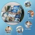 thumbnail image 4 of Grandpa Gifts, Gifts for Grandpa from Grandkids, Gifts for Grandpa from Granddaughter Grandson, Best Grandpa Gift, Grandpa gifts Blanket 60"X 50", Gifts for Grandpa Birthday Thanksgiving Day, 4 of 5