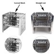 thumbnail image 4 of Stainless Steel Barbecue Grill Portable Folding Washable Reusable Removable Grills Outdoor Backyard Weekend Grilling Tools Straight Grill Net, 4 of 9