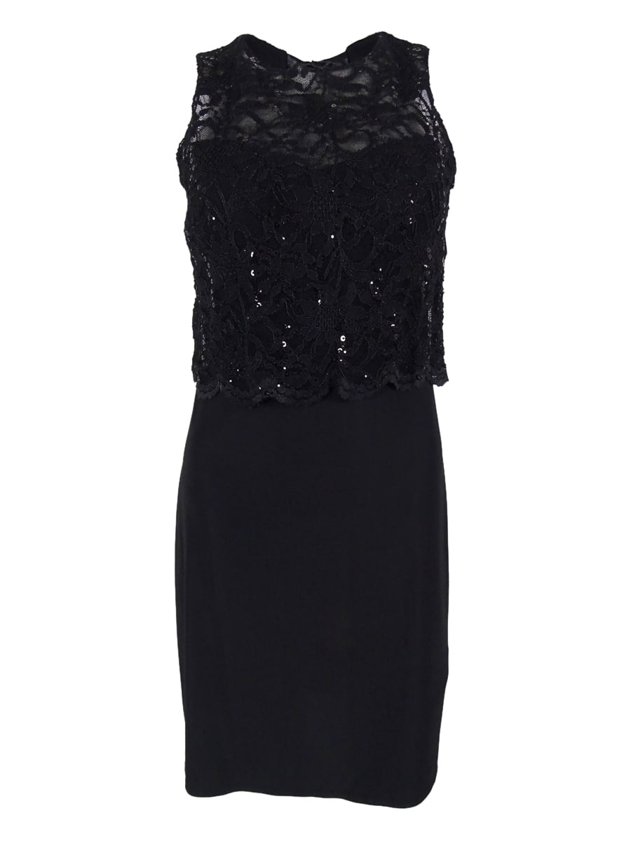 morgan and co black dress