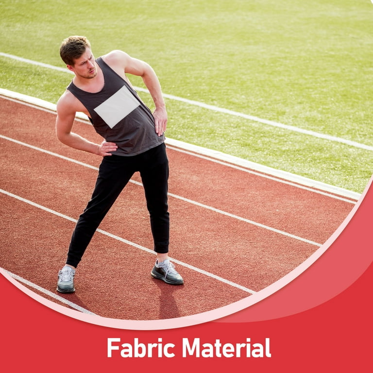 50-Pack Blank Race Number Bibs - High Visibility Reusable For Running Events