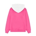 thumbnail image 5 of xaoyunyn Pullover for Girls Casual Loose Long Sleeve Spring Fall Color Block Hooded Sweatshirts 2-15 Years, 5 of 6