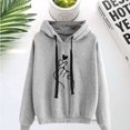 thumbnail image 1 of Sudadera Con Capucha De Manga Larga Que La Ropa De Mujer Con Patrón De Corazónpangjing, 1 of 4