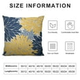 thumbnail image 6 of Wuche  Navy Blue Yellow Pillow Covers Set of 2, Modern Geometry Dahlia Floral Print Decorative Throw Pillow Covers Outdoor Farmhouse Cushion Case for Home Couch Sofa Bed Decoration, 6 of 6