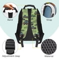 thumbnail image 4 of Pzuqiu Green Tractor Custom 17 Inch Backpack for Kids Personalized with Name Large Capacity Durable Bookbag Adjustable Straps Customized for School Travel Daily Use, 4 of 7