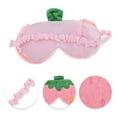 thumbnail image 2 of Unique Bargains 1 Pc Durable Strawberry Eye Mask for Travel Pink Fleece, 2 of 3