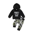 thumbnail image 2 of 2Pcs Baby Boys Hoodie Tops Pants Set 3M 6M 12M 18M 24M 3Y 4Y 5Y 6Y Letter Print Sweatsuit Clothes Fall Winter Outfits, 2 of 10